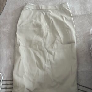 Mango Cream Pencil Skirt
